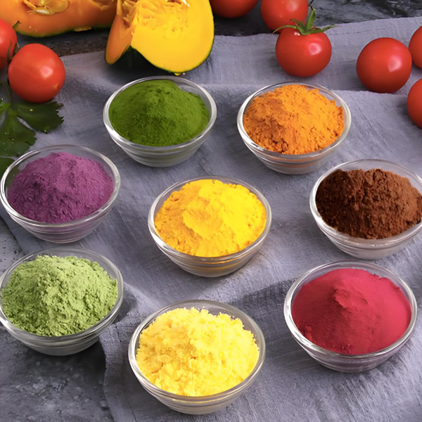 polvos naturales de frutas y verduras